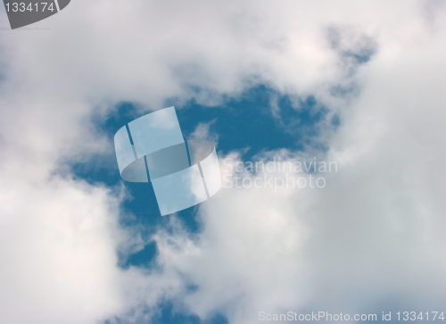 Image of White clouds and blue sky