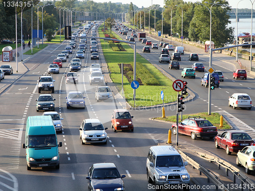 Image of Warsaw traffic congestion