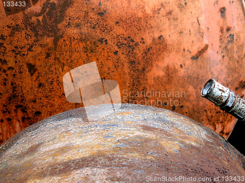 Image of rusty barrels