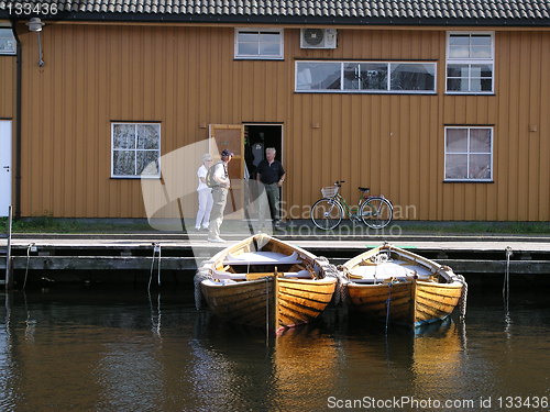 Image of norwegian wooden boats