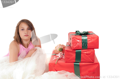 Image of Teenager girl in studio