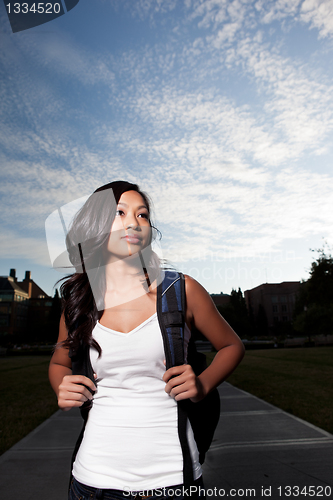 Image of Asian college student