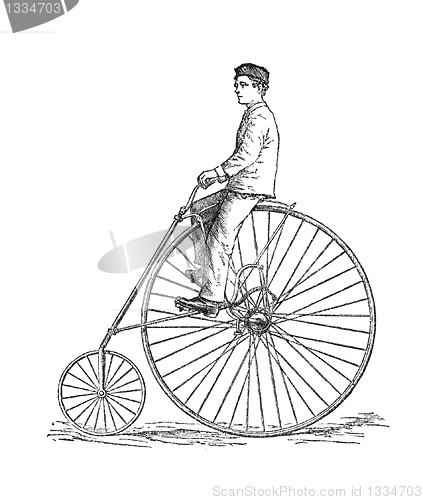 Image of Bicycle fashion of 1880.