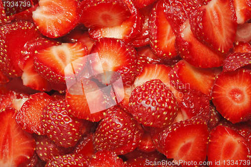 Image of Sliced Strawberries