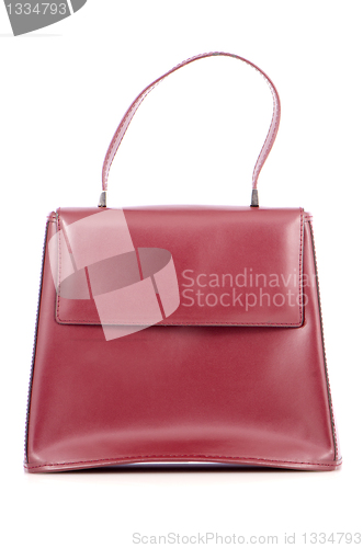 Image of Woman red bag
