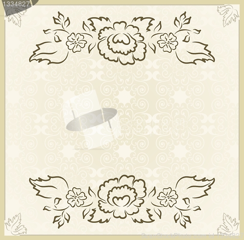 Image of vintage design for wedding card