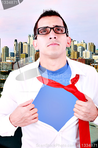 Image of Stylized superhero businessman