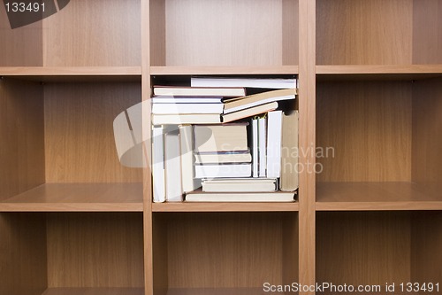Image of shelves of books