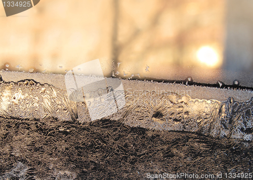 Image of frost and sun