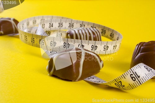 Image of Some of chocolates and the measure