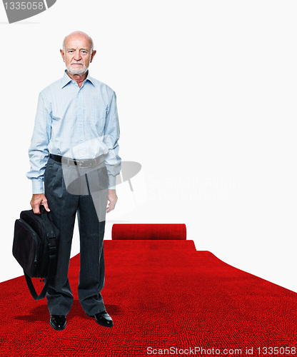 Image of man on  red carpet