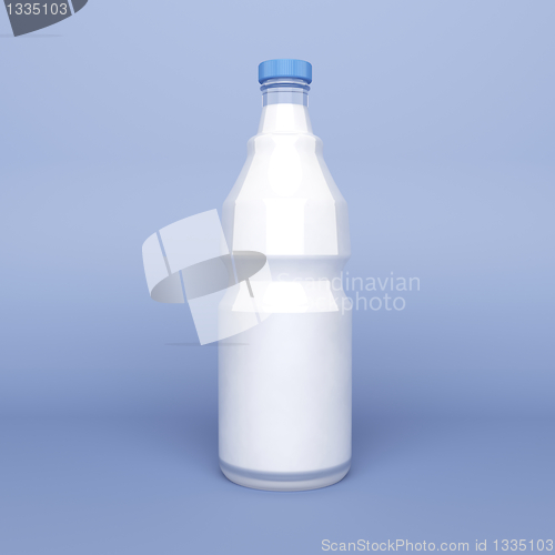 Image of Milk in a glass bottle