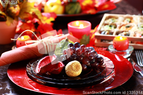 Image of Place setting for Thanksgiving