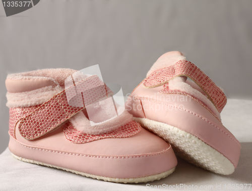 Image of pink baby shoes