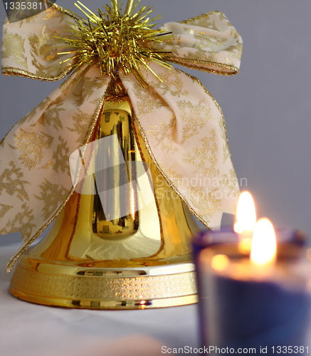 Image of candles and bell