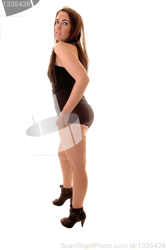 Image of Girl in short dress.