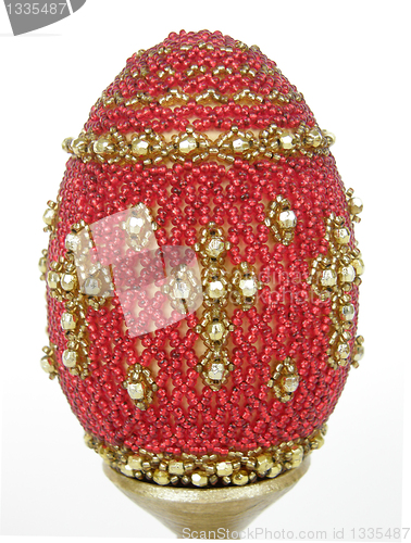 Image of A decorative hand-made Easter egg 