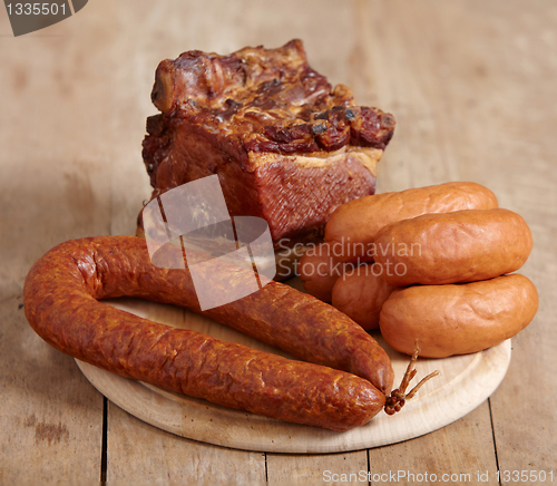Image of meat and sausages