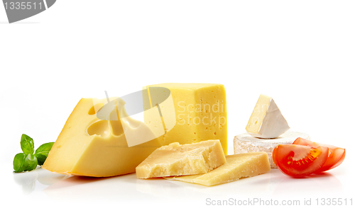 Image of various types of cheese