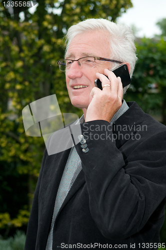 Image of Businessman using a smartphone