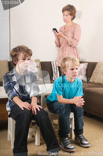 Image of Children watching tv