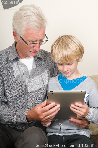 Image of Learning to use a tablet pc