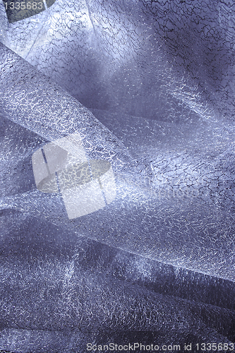 Image of lustrous elegant blue fabric