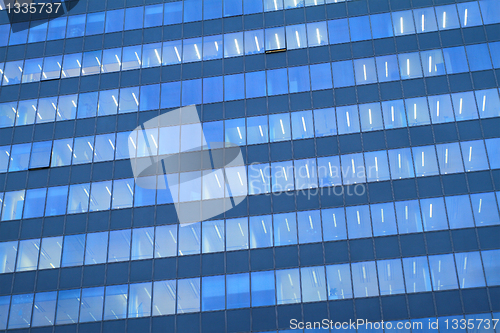 Image of blue office windows