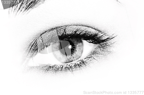 Image of woman eyes.