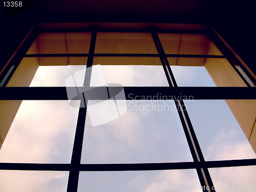 Image of large airport window