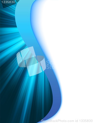 Image of Blue black and white abstract wave burst. EPS 8