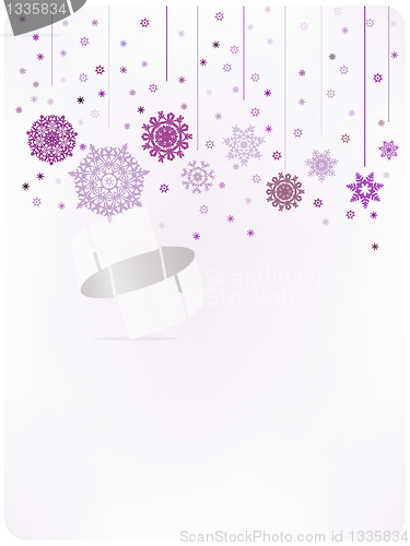 Image of Christmas card template. EPS 8