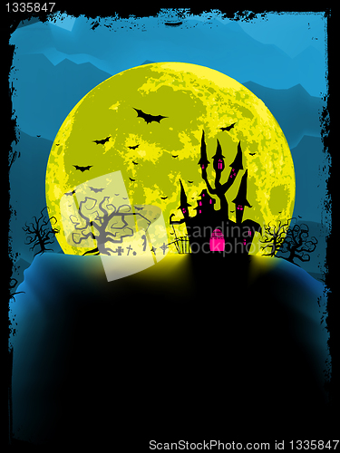 Image of Spooky halloween background. EPS 8