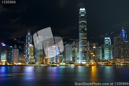 Image of Hong Kong cityscape at night