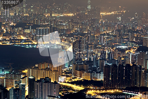 Image of hong kong city night