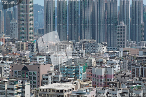 Image of crowded buildings