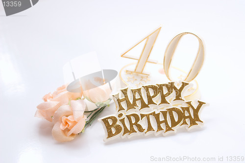 Image of 40th birthday female