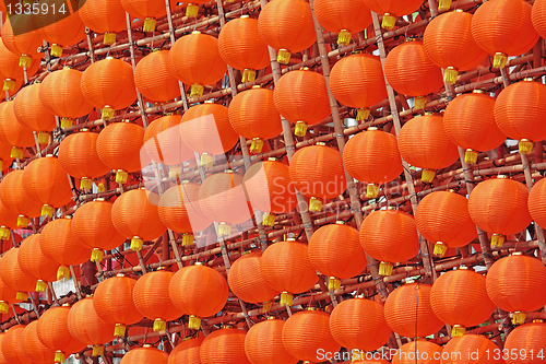 Image of wall of of Chinese Lanterns 