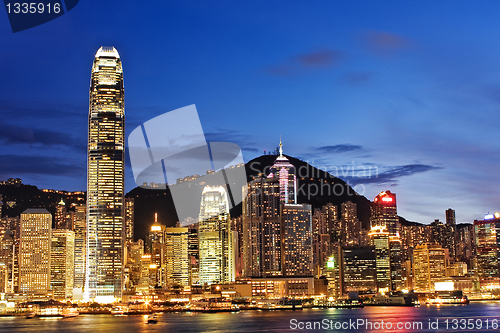 Image of Hong Kong cityscape at night
