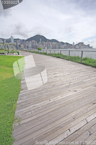 Image of Pathway through a Green City Park 
