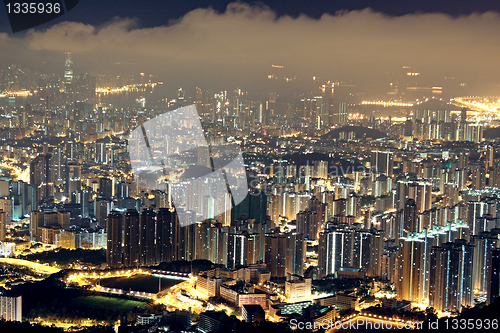 Image of hong kong city night