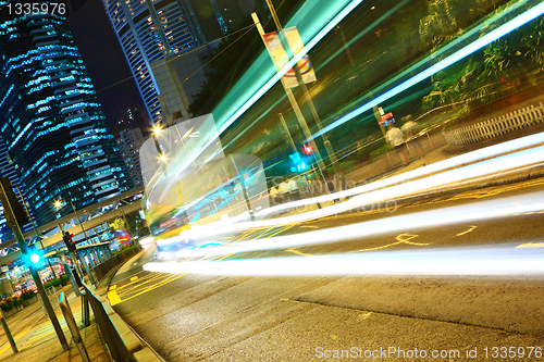 Image of Modern urban landscape at night