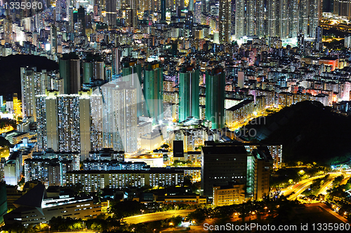 Image of Hong Kong downtown at night