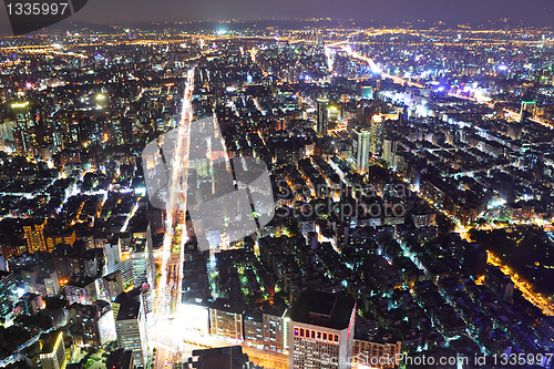 Image of taipei city night scene