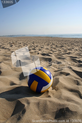 Image of Volleyball in sand