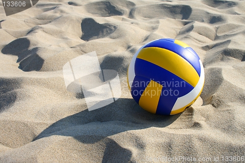 Image of Volleyball in sand