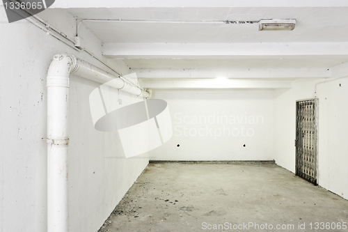 Image of old white interior
