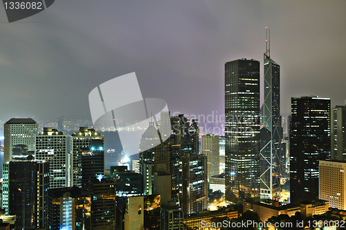 Image of Hong Kong at mid night