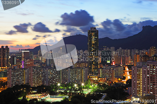 Image of kowloon at night