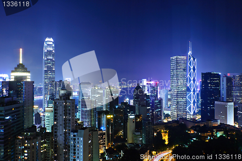 Image of night view of Hong Kong